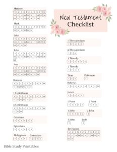 Books of the Bible List (plus Free Printable)