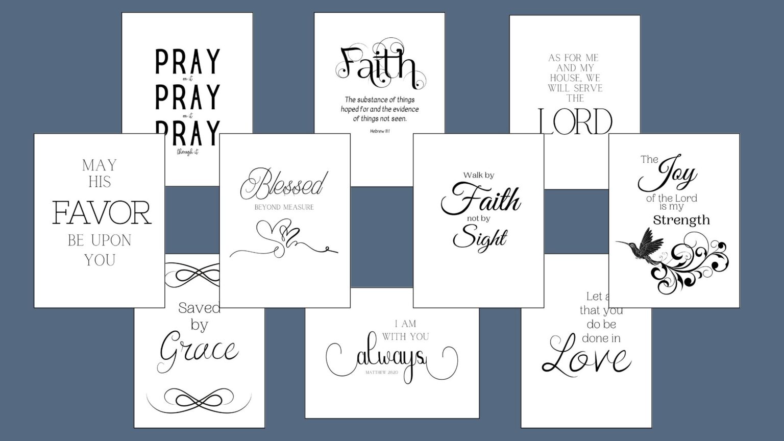 Free Printable Bible Verses to Brighten Your Home or Office
