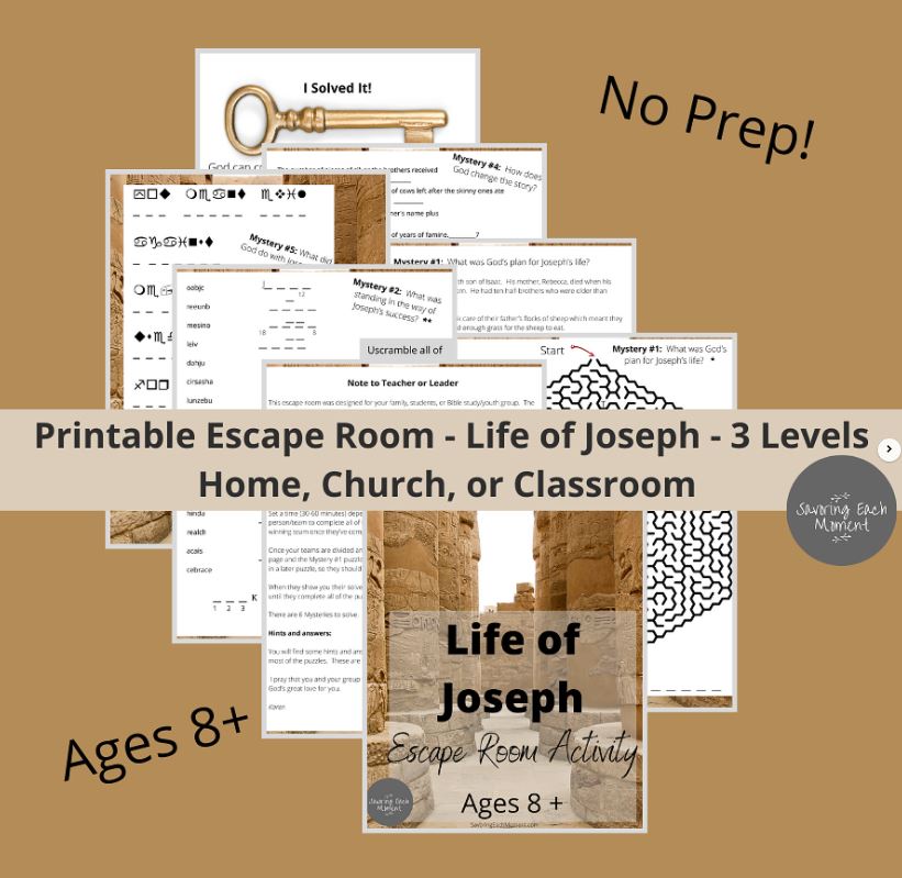 Bible Escape Room Mockup