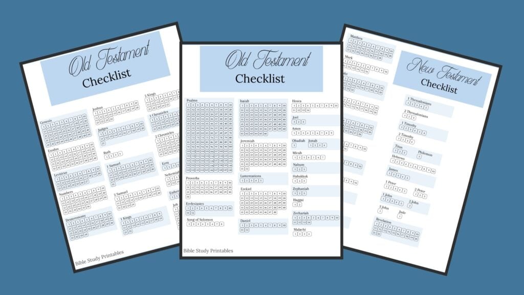 Bible Reading Checklist mockup