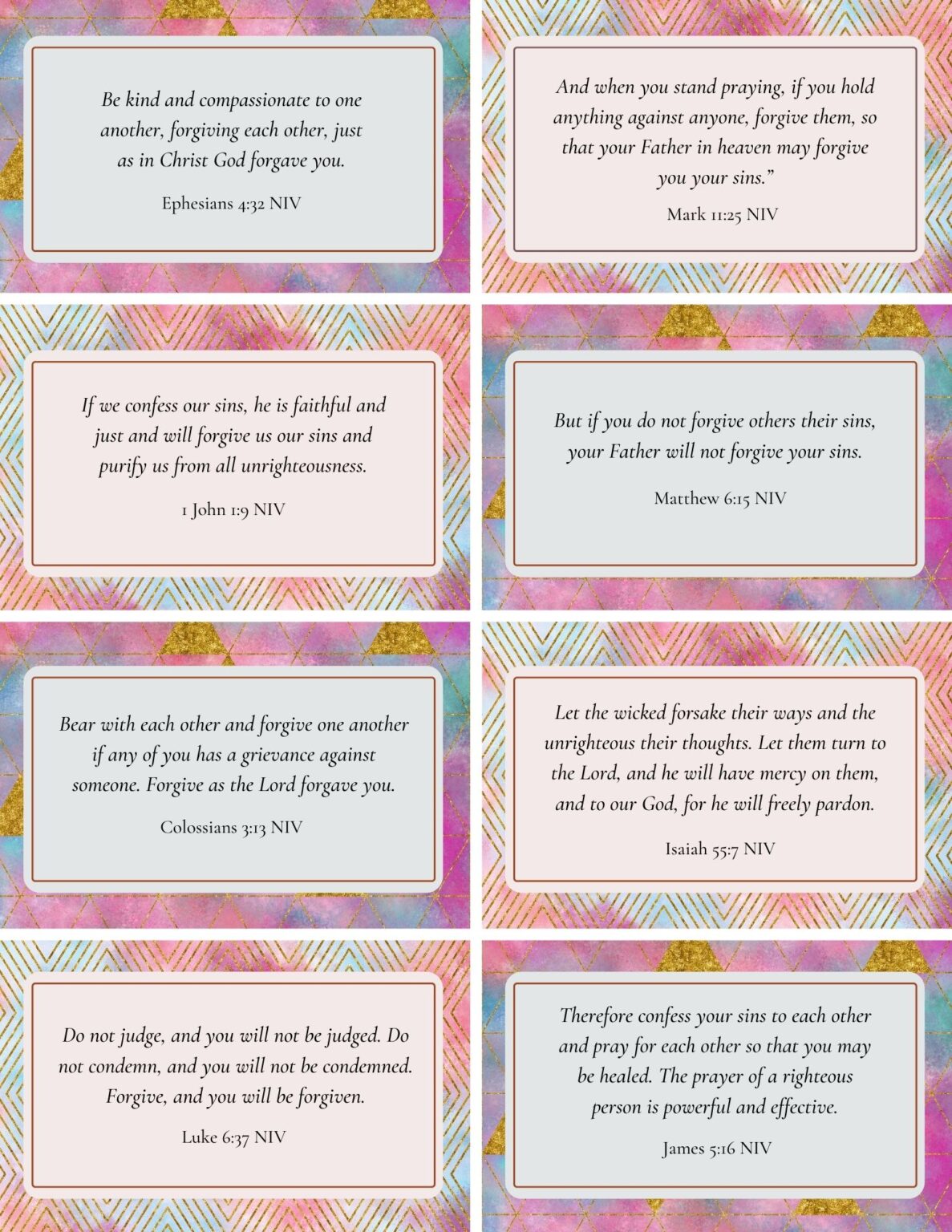 Free Printable Scripture Cards