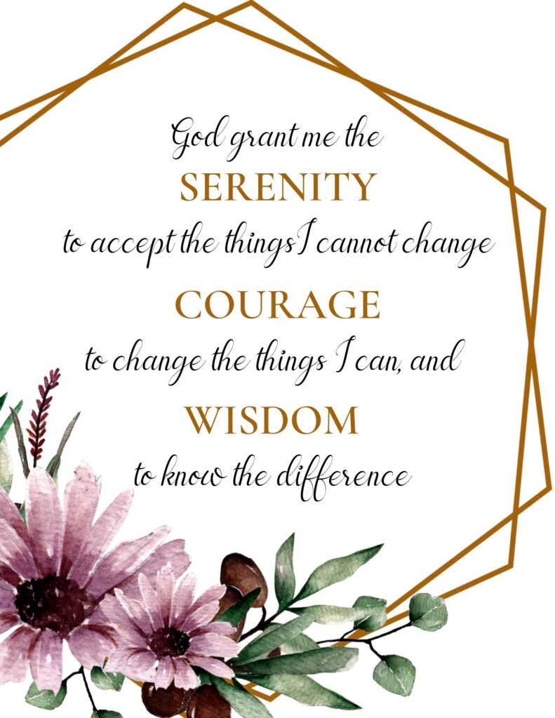 printable serenity prayer full