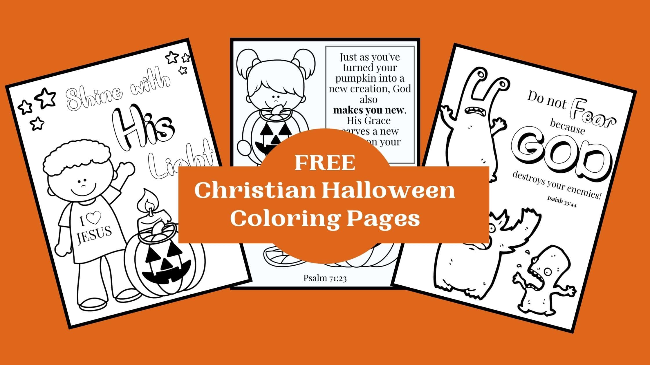 The Best Christian Halloween Coloring Pages - Bible Study Printables