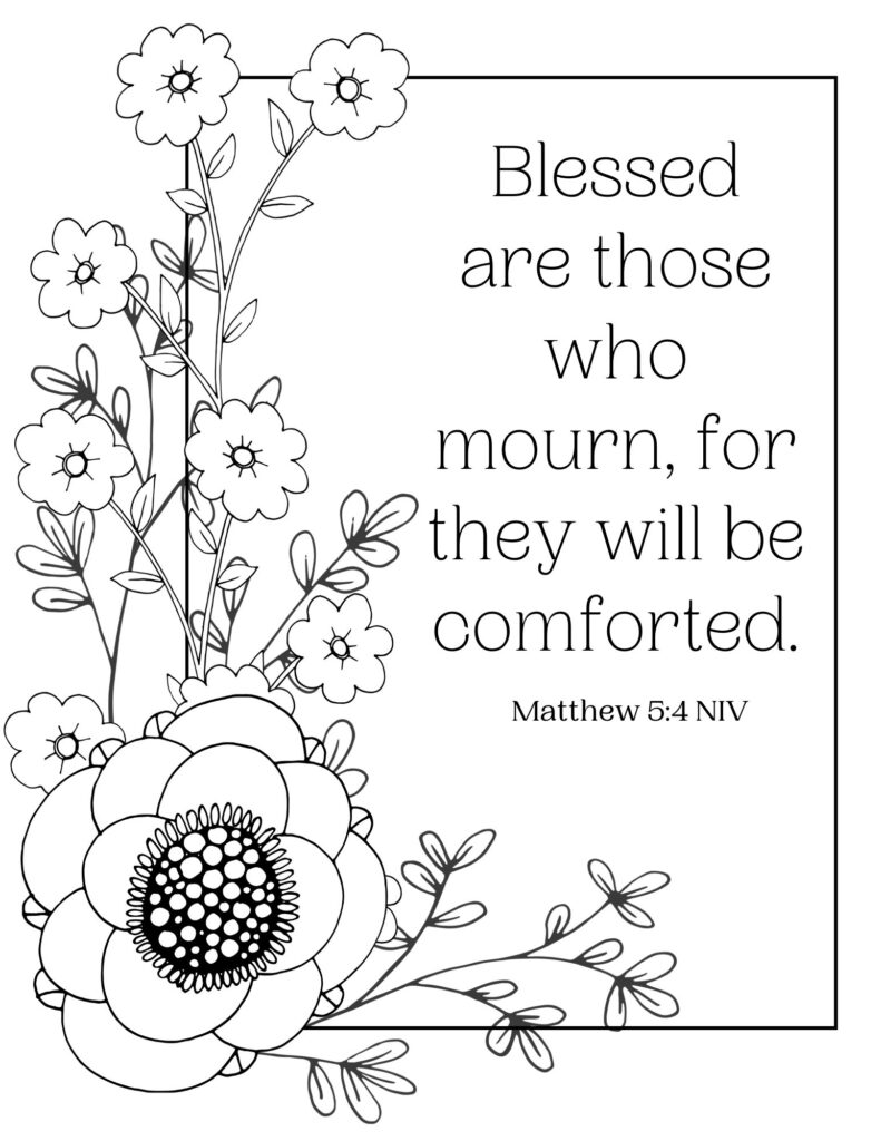 beatitudes for children coloring pages