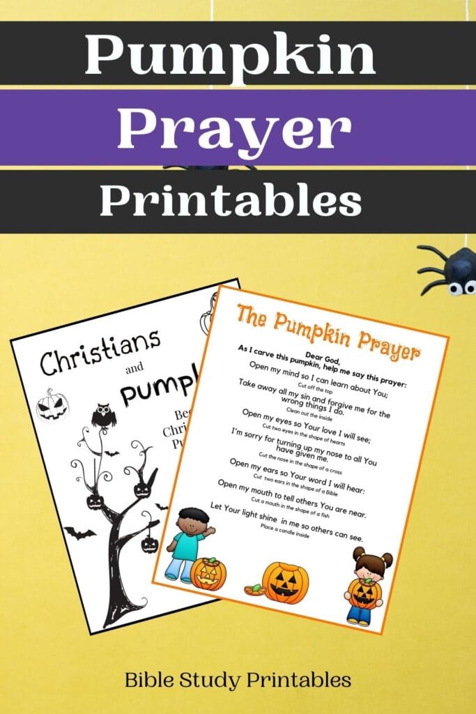 Pumpkin Prayer Printables