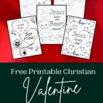 Christian Valentine Coloring Pages for Kids Pinterest mockup