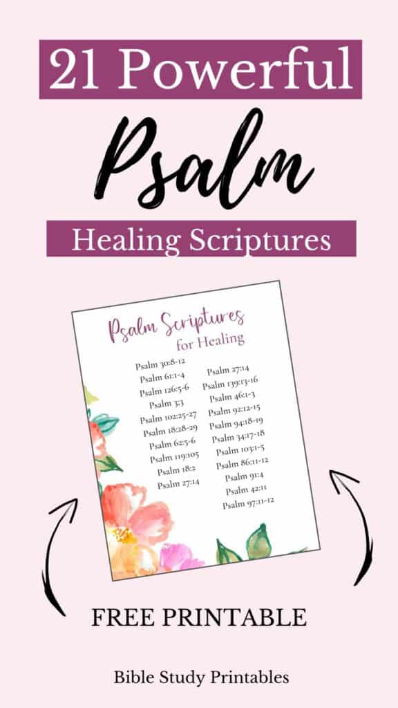 Healing Psalms Scriptures