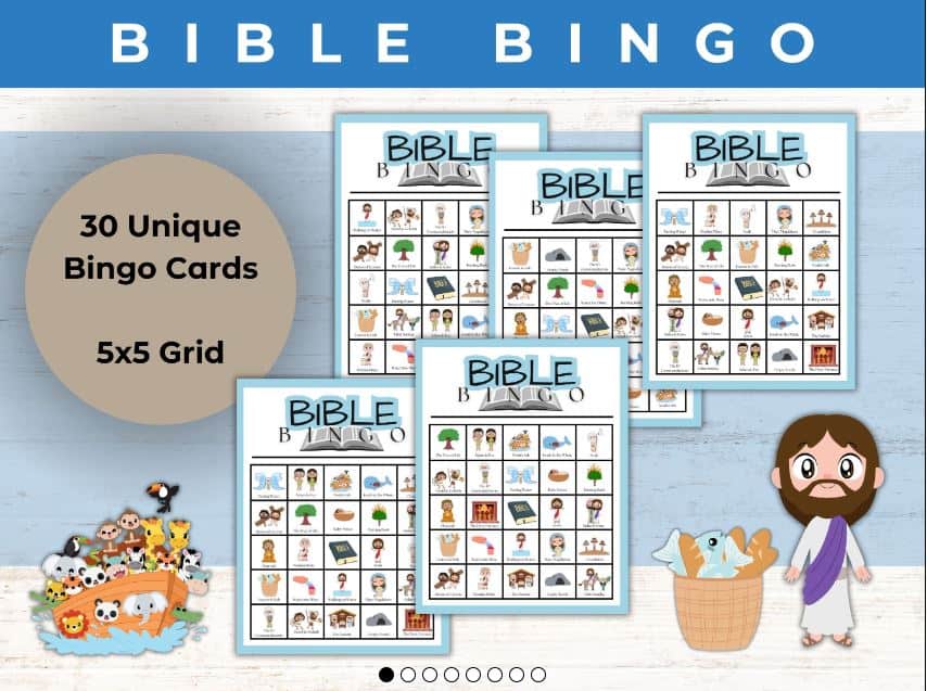 Bible Story Bingo mockup