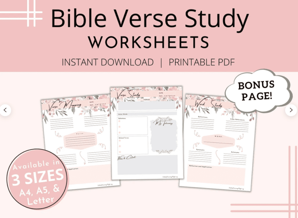 Bible Verse Mapping Template LDN