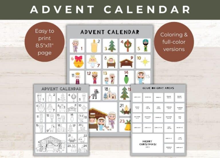 20 Free Printable Advent Calendars