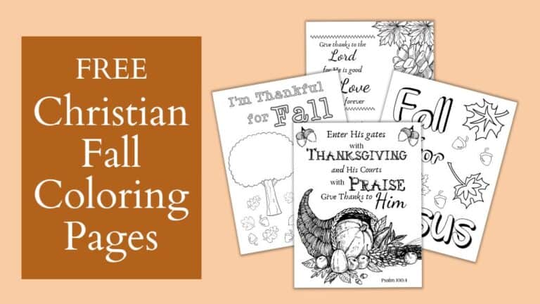 Free Christian Fall Coloring Pages