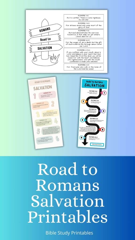 Romans Road to Salvation (plus Free Printable) Bible Study Printables