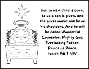 Free Christmas Bible Coloring Pages