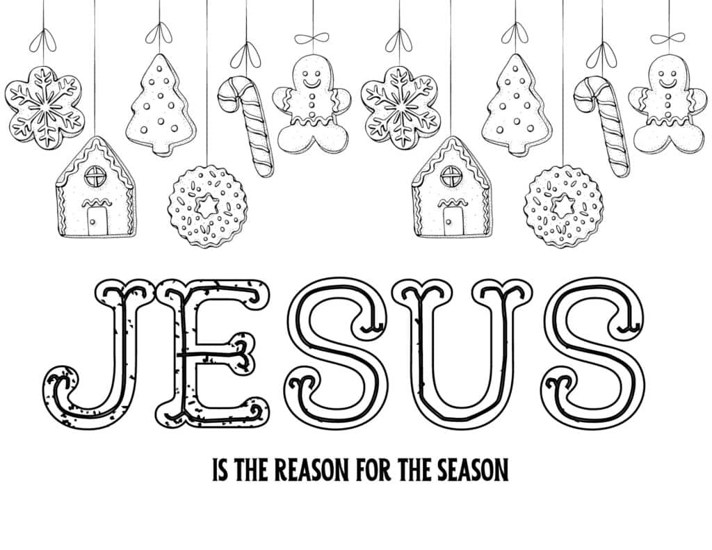 Christmas Bible coloring pages