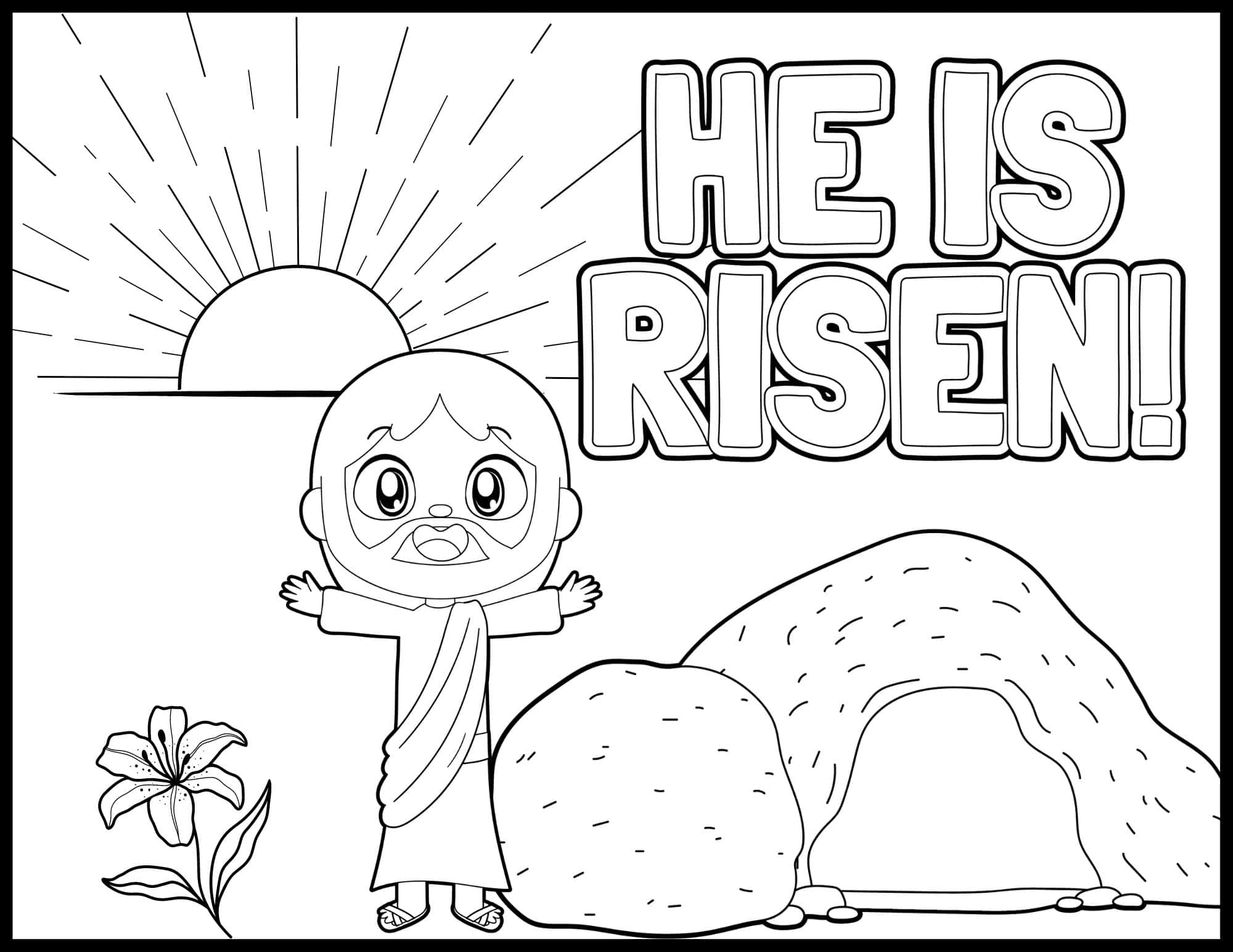 Christian Easter Coloring Pages
