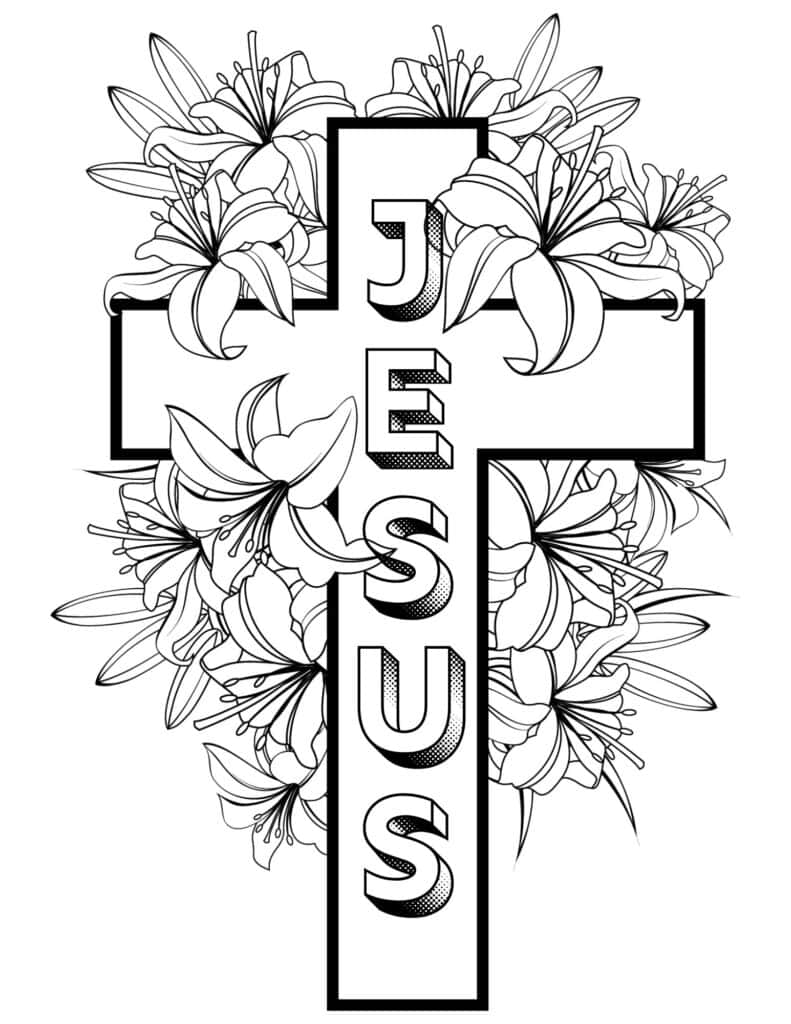 He is Risen Coloring Page