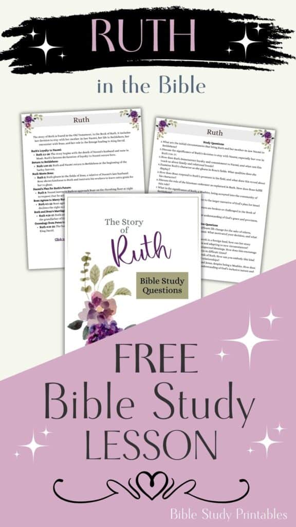 Ruth Bible Study Lesson